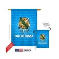 thumbnail image 1 of Breeze Decor 08131 States Oklahoma 2-Sided Vertical Impression House Flag - 28 x 40 in., 1 of 4