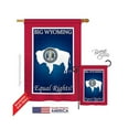thumbnail image 1 of Breeze Decor 08189 States Wyoming 2-Sided Vertical Impression House Flag - 28 x 40 in., 1 of 7