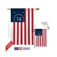 thumbnail image 1 of Breeze Decor 08233 Historic Bennington 2-Sided Vertical Impression House Flag - 28 x 40 in., 1 of 2