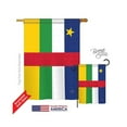 thumbnail image 1 of Breeze Decor 08302 Central African Republic 2-Sided Vertical Impression House Flag - 28 x 40 in., 1 of 2