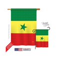 thumbnail image 1 of Breeze Decor 08309 Senegal 2-Sided Vertical Impression House Flag - 28 x 40 in., 1 of 1