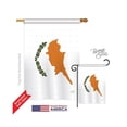 thumbnail image 1 of Breeze Decor 08318 Cyprus 2-Sided Vertical Impression House Flag - 28 x 40 in., 1 of 2