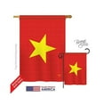 thumbnail image 1 of Breeze Decor 08325 Vietnam 2-Sided Vertical Impression House Flag - 28 x 40 in., 1 of 2
