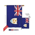 thumbnail image 1 of Breeze Decor 08338 Anguilla 2-Sided Vertical Impression House Flag - 28 x 40 in., 1 of 2