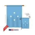 thumbnail image 1 of Breeze Decor 08352 Micronesia 2-Sided Vertical Impression House Flag - 28 x 40 in., 1 of 2
