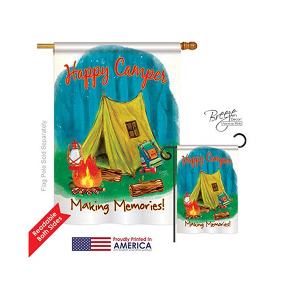Breeze Decor 09047 Making Memories 2-Sided Vertical Impression House Flag - 28 x 40 in.