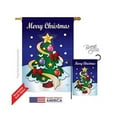 thumbnail image 1 of Breeze Decor 14071 Christmas Merry Christmas 2-Sided Vertical Impression House Flag - 28 x 40 in., 1 of 1