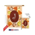 thumbnail image 1 of Breeze Decor 30036 Autumn J Monogram 2-Sided Vertical Impression House Flag - 28 x 40 in., 1 of 2