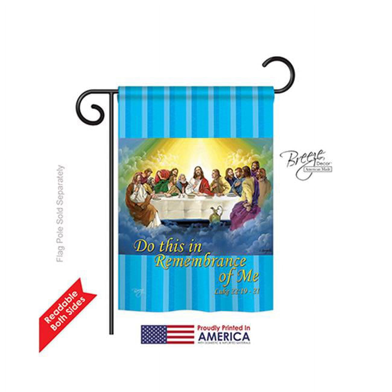 Inspirational Last Supper Double-Sided Garden Flag