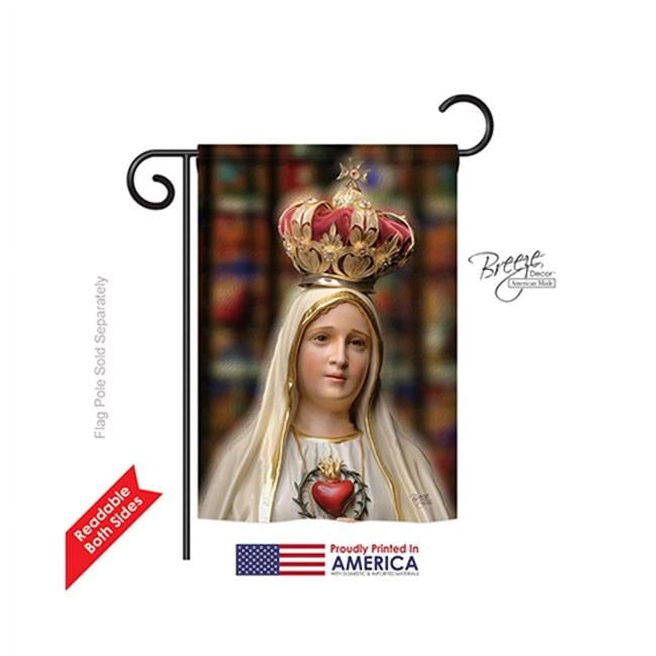 Fatima Flags Breeze Decor 53058 Our Lady of Fatima 2-Sided Impression Garden Flag ...