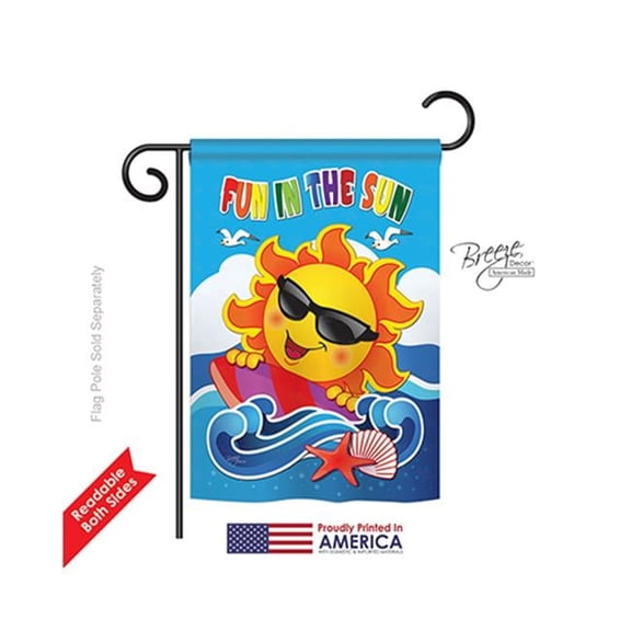 Breeze Decor 56069 Summer Fun in the Sun 2-Sided Impression Garden Flag