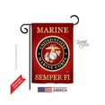 thumbnail image 1 of Breeze Decor 58057 Military Marine Corps 2-Sided Impression Garden Flag - 13 x 18.5 in., 1 of 7