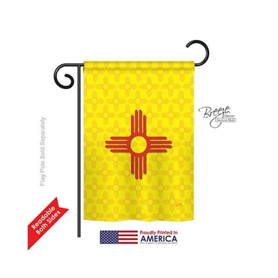 Breeze Decor 58073 States New Mexico 2-Sided Impression Garden Flag 13 x 18.5 in.