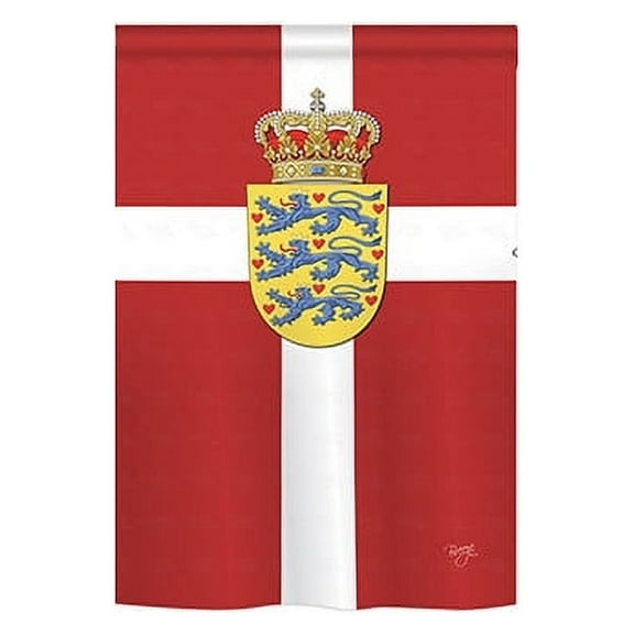 Breeze Decor 58093 Denmark 2-Sided Impression Garden Flag - 13 x 18.5 in.