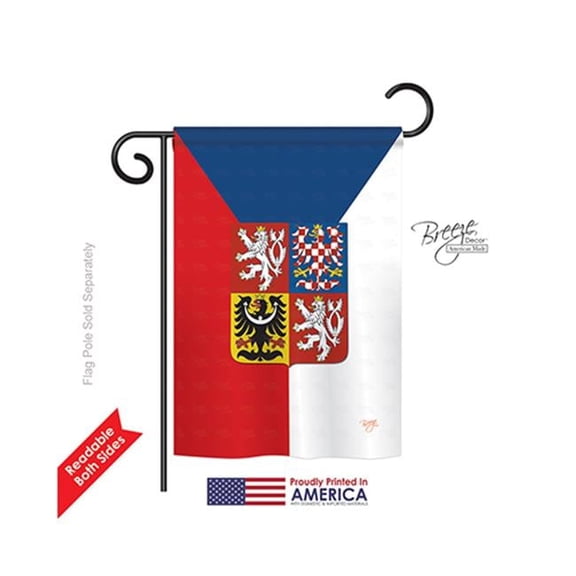 Breeze Decor 58120 Czech 2-Sided Impression Garden Flag - 13 x 18.5 in.