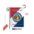 thumbnail image 1 of Breeze Decor 58129 States Missouri 2-Sided Impression Garden Flag - 13 x 18.5 in., 1 of 1