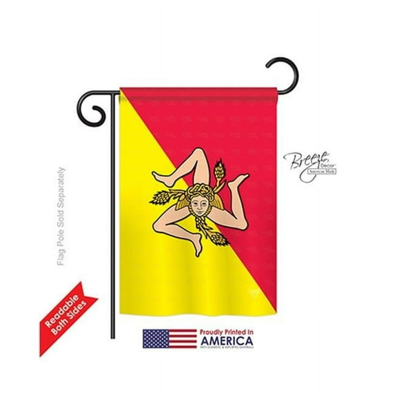 Breeze Decor 58181 Sicily 2-Sided Impression Garden Flag - 13 x 18.5 in.
