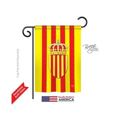 Breeze Decor 58183 Catalonia 2-Sided Impression Garden Flag - 13 x 18.5 in.