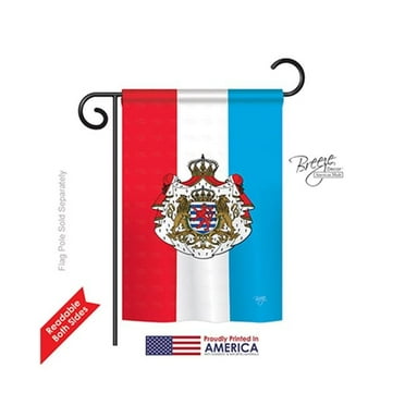 Breeze Decor 58199 Luxembourg 2-Sided Impression Garden Flag - 13 x 18.5 in.