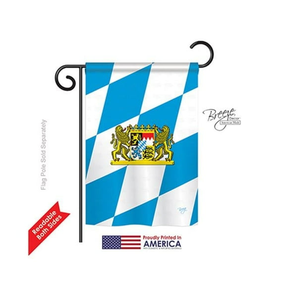 Breeze Decor 58202 Bavaria 2-Sided Impression Garden Flag - 13 x 18.5 in.