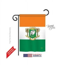 Breeze Decor 58217 Ivory Coast 2-Sided Impression Garden Flag - 13 x 18.5 in.
