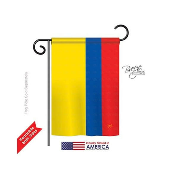 Breeze Decor 58220 Ecuador 2-Sided Impression Garden Flag - 13 x 18.5 in.
