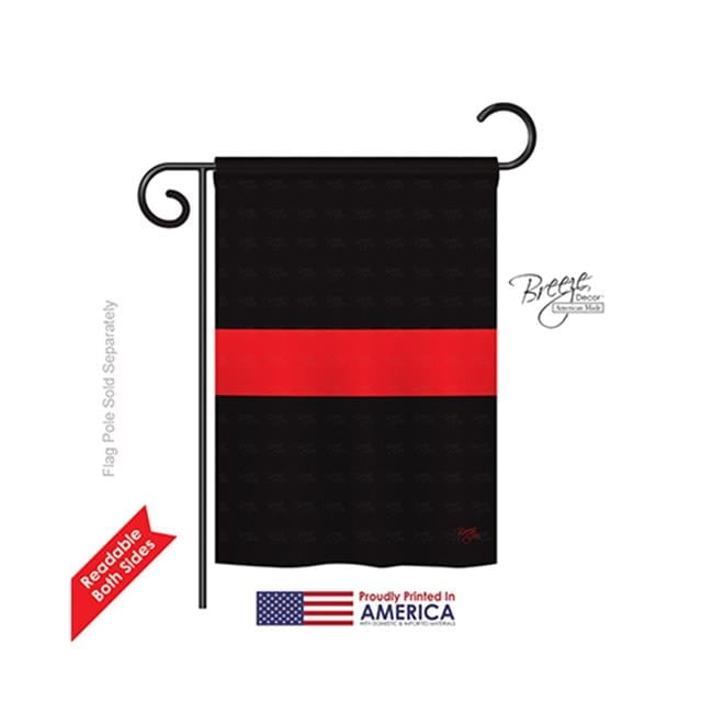 Patriotic Red Polyester Garden Flag, 18.5" x 13"