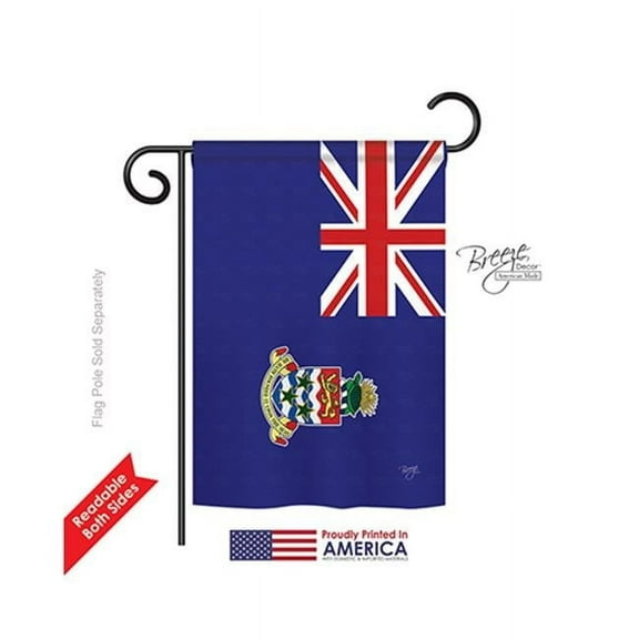Breeze Decor 58266 Cayman Islands 2-Sided Impression Garden Flag - 13 x 18.5 in.