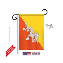 Breeze Decor 58274 Bhutan 2-Sided Impression Garden Flag - 13 x 18.5 in.