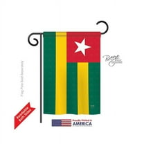Breeze Decor 58303 Togo 2-Sided Impression Garden Flag - 13 x 18.5 in.