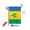 thumbnail image 1 of Breeze Decor 58347 Saint Vincent & Grenadines 2-Sided Impression Garden Flag - 13 x 18.5 in., 1 of 2