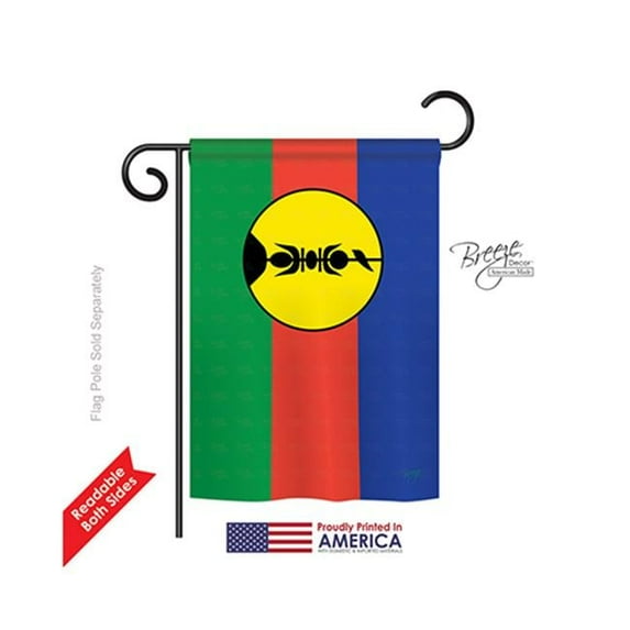 Breeze Decor 58349 New Caledonia 2-Sided Impression Garden Flag - 13 x 18.5 in.