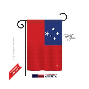 Breeze Decor 58351 Samoa 2-Sided Impression Garden Flag - 13 x 18.5 in.