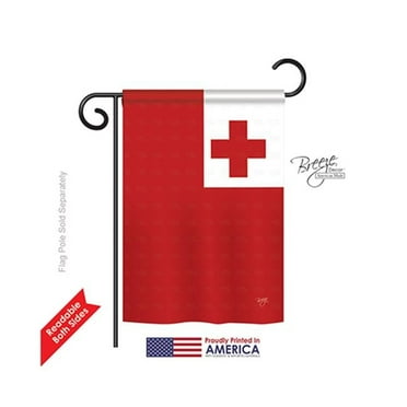 Breeze Decor 58362 Tonga 2-Sided Impression Garden Flag - 13 x 18.5 in.