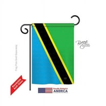 Breeze Decor 58363 Tanzania 2-Sided Impression Garden Flag - 13 x 18.5 in.