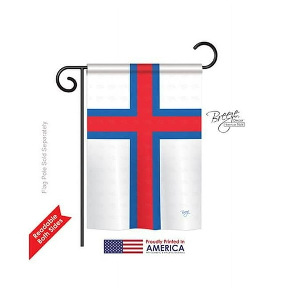 Breeze Decor 58376 Faroe Islands 2-Sided Impression Garden Flag - 13 x 18.5 in.