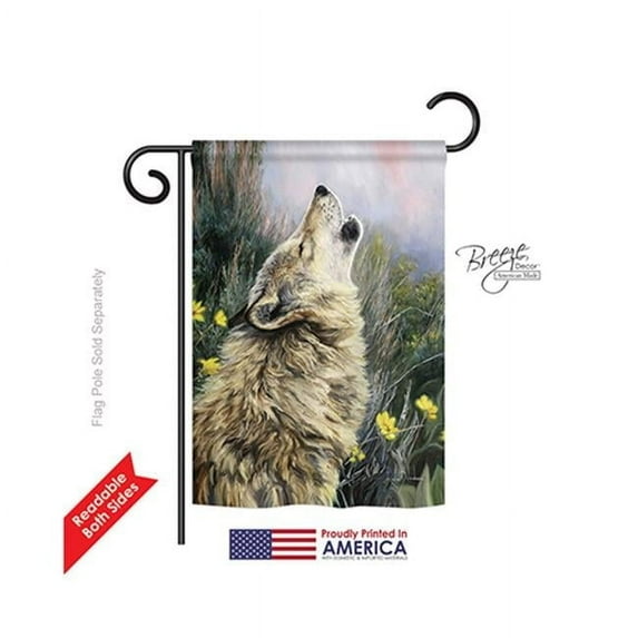 Breeze Decor 60059 Wildlife & Lodge The Call 2-Sided Impression Garden Flag - 13 x 18.5 in.