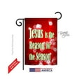 thumbnail image 1 of Breeze Decor 64099 Nativity Jesus is the Reason 2-Sided Impression Garden Flag - 13 x 18.5 in., 1 of 2
