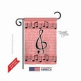 thumbnail image 1 of Breeze Decor 65082 School & Education Music is Life 2-Sided Impression Garden Flag - 13 x 18.5 in., 1 of 2