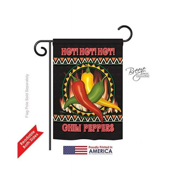Breeze Decor Chili Peppers 2-Sided Vertical Flag