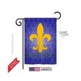 thumbnail image 1 of Breeze Decor 68009 Mardi Gras Bienvenue 2-Sided Impression Garden Flag - 13 x 18.5 in., 1 of 2