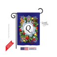 thumbnail image 1 of Breeze Decor 80095 Winter Q Monogram 2-Sided Impression Garden Flag - 13 x 18.5 in., 1 of 7