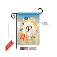 thumbnail image 1 of Breeze Decor 80172 Summer P Monogram 2-Sided Impression Garden Flag - 13 x 18.5 in., 1 of 7