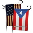 thumbnail image 1 of Breeze Decor BD-CY-GP-108049-IP-BOAA-D-US07-BD 13 x 18.5 in. World Nationality Impressions Decorative Vertical Double Sided USA Vintage Puerto Applique Garden Rico Flags - Pack of 2, 1 of 1