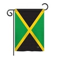 thumbnail image 1 of Breeze Decor BD-CY-GS-108125-IP-BO-D-US13-BD 13 x 18.5 in. Jamaica Flags of the World Nationality Impressions Decorative Vertical Double Sided Garden Flag Set with Banner Pole, 1 of 1