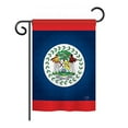 thumbnail image 1 of Breeze Decor BD-CY-GS-108163-IP-BO-D-US13-BD 13 x 18.5 in. Belize Flags of the World Nationality Impressions Decorative Vertical Double Sided Garden Flag Set with Banner Pole, 1 of 1