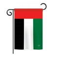 thumbnail image 1 of Breeze Decor BD-CY-GS-108247-IP-BO-D-US15-BD 13 x 18.5 in. United Arab Emirates Flags of the World Nationality Impressions Decorative Vertical Double Sided Garden Flag Set with Banner Pole, 1 of 1