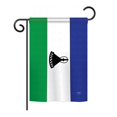 thumbnail image 1 of Breeze Decor BD-CY-GS-108288-IP-BO-D-US15-BD 13 x 18.5 in. Lesotho Flags of the World Nationality Impressions Decorative Vertical Double Sided Garden Flag Set with Banner Pole, 1 of 1