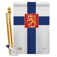 thumbnail image 1 of Breeze Decor BD-CY-HS-108103-IP-BO-D-US13-BD 28 x 40 in. Finland Flags of the World Nationality Impressions Decorative Vertical Double Sided House Flag Set with Pole Bracket & Hardware, 1 of 1