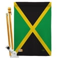 thumbnail image 1 of Breeze Decor BD-CY-HS-108125-IP-BO-D-US13-BD 28 x 40 in. Jamaica Flags of the World Nationality Impressions Decorative Vertical Double Sided House Flag Set with Pole Bracket & Hardware, 1 of 1